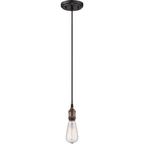 Nuvo Lighting 5 In. 1-Light Pendant Fixture (Rustic Bronze)