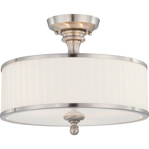 Satco Candice Incandescent Semi-Flush Mount Light