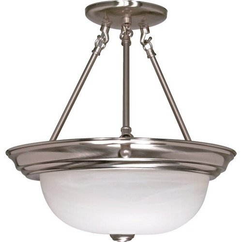 Satco 60/202 Incandescent Semi-Flush Mount Light