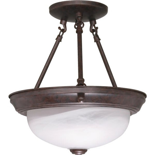 Satco 60/208 Incandescent Semi-Flush Mount Light