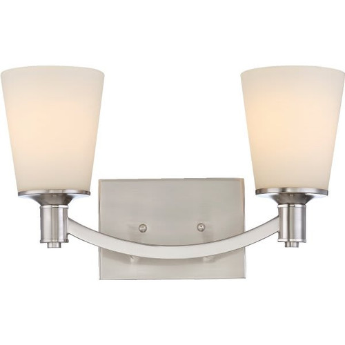 Nuvo Lighting Laguna 16 In. 2-Light Incandescent Bath Vanity Fixture