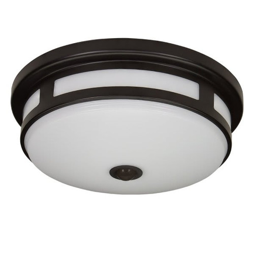 Eti 11" Outdoor Motion Flush Mount Matte Black