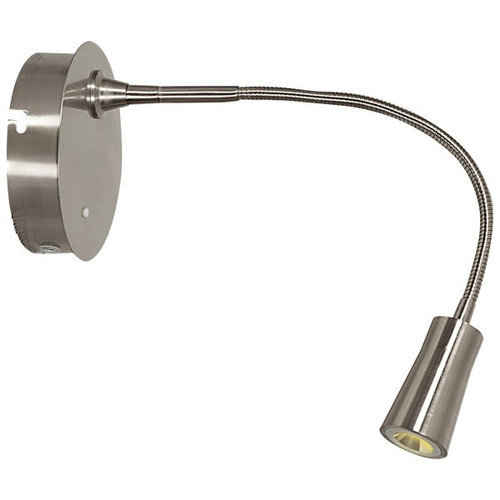 Access Lighting Epiphanie Gooseneck Led Wall Reading Light Brushed Steel Finish