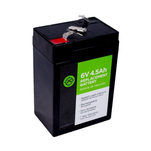 Precision Lead Acid 6-Volt 4.5 Ah Black Replacement Battery