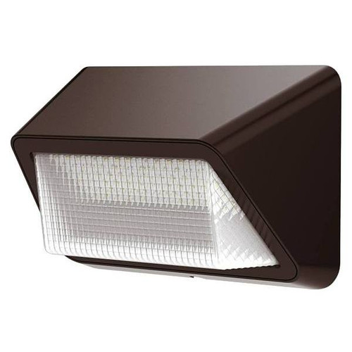 Eran 28w Int Led Bronze Outdoor Refractor Wallpack Light 3500 Lumens 4000k