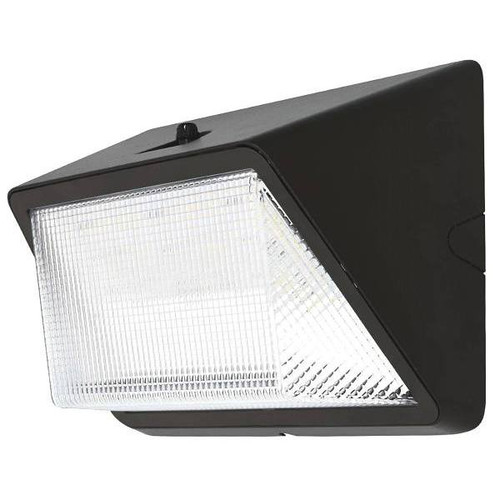 Eran 80w Int Led Bronze Dusk To Dawn Refractor Wall Pack 10000 Lumens 4000k