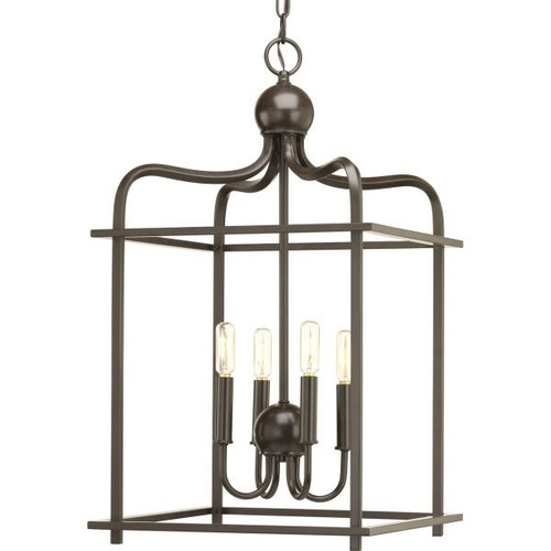 Progress Lighting Assembly Hall 15 In. 4-Light Pendant Fixture (Antique Bronze)