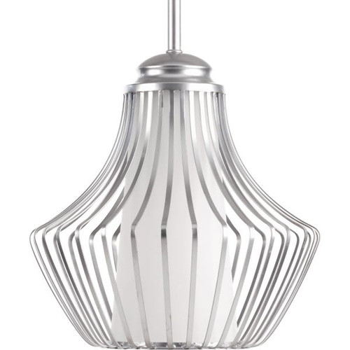 Progress Lighting Finn Metallic Silver One-Light Pendant