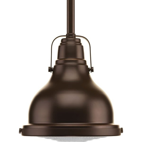 Progress Lighting Fresnel Lens 6 In. 1-Light Mini Pendant Fixture (Oil Rubbed Bronze)