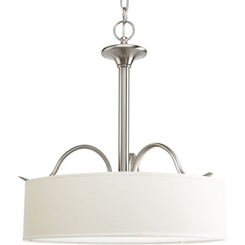Progress Lighting Inspire 21.5 In. 3-Light Pendant Fixture (Brushed Nickel)