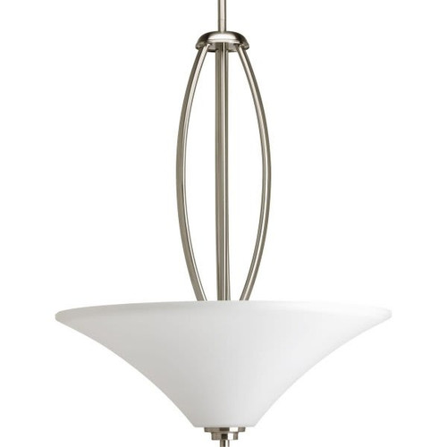 Progress Lighting Joy 20 In. 3-Light Pendant Fixture (Brushed Nickel)