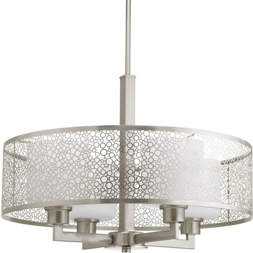 Progress Lighting Mingle 21 In. 4-Light Pendant Fixture (Brushed Nickel)