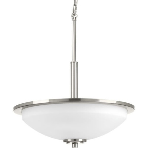 Progress Lighting Replay 17 In. 3-Light Pendant (Brushed Nickel)