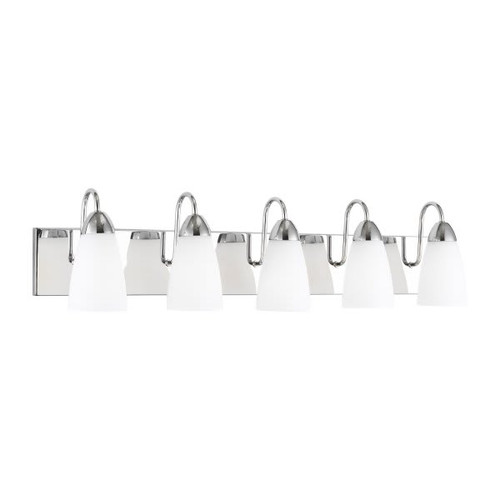Generation Lighting Seville 35.88 " 5-Light Chrome Vanity Light
