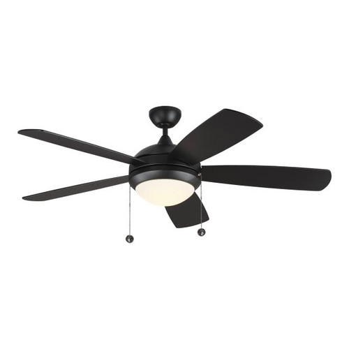 Generation Lighting Discus Classic 52" Int Led Indoor Black Ceiling Fan 3000k Light Kit