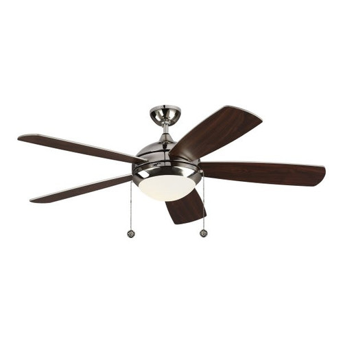 Generation Lighting Discus Classic 52" Int Led Indoor Nickel Ceiling Fan 3000k Light Kit
