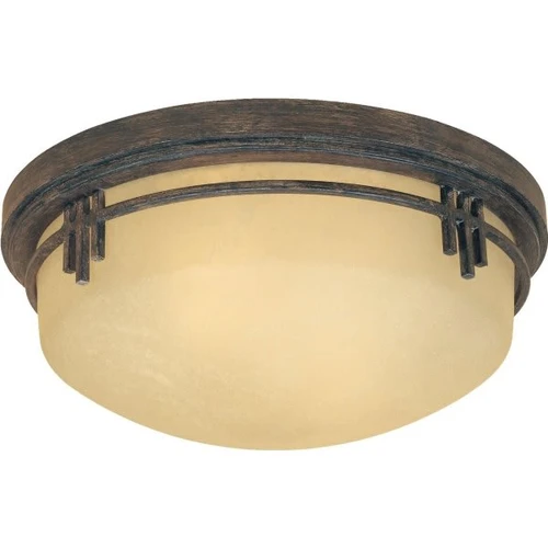 Designers Fountain Mountain Ridge 13 In. 2-Light Fluorescent Flush Mount Light