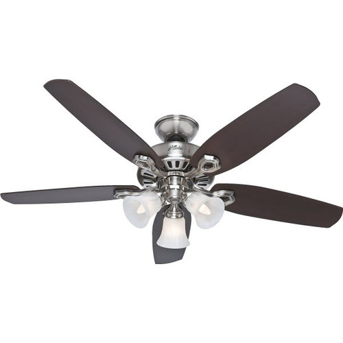 Hunter Builder 52 In. 5-Blade LED Ceiling Fan With Light (Brushed Nickel)