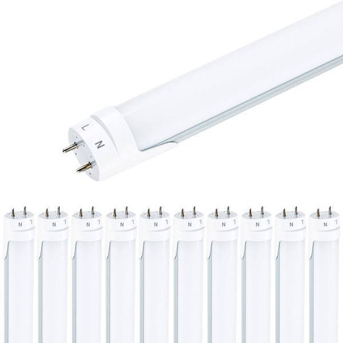 Viribright® 18w T8 Ballast Bypass Led Tubular Bulb (Frosted) (4000k) (10-Case)