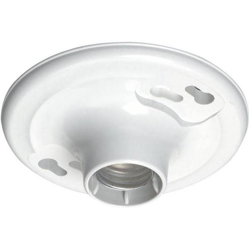 Leviton 660w M Sgl Circuit Keyless Outlt Box Mnt Plastic Laholder Wh