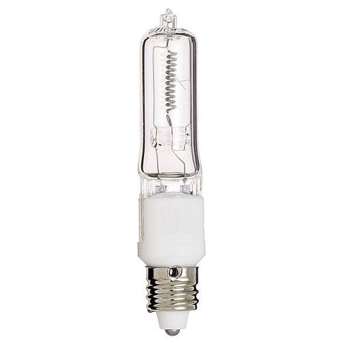 Satco 75 Watt Halogen T4 Clear 1250l Mini Candelabra 120 Volt Package Of 12