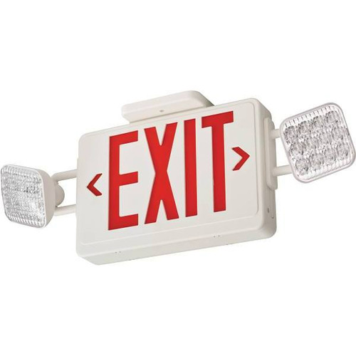 Lithonia Lighting Contractor Select LED Exit/Emergency Combo, 20w, 120v/277v Ecrg Sq M6
