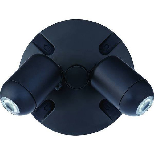Hubbell Lighting Ev Family Integrated LED Black Twin Remote Head