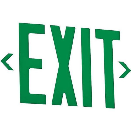 Hubbell Lighting Dual-Lite 2 W LED White/Green Nema 4x Exit Sign W/ Battery