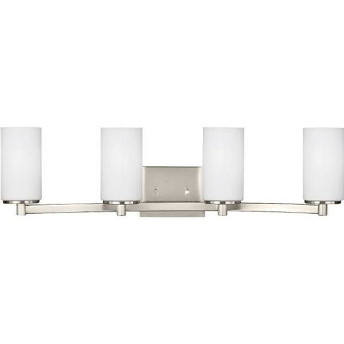 Sea Gull Lighting Hettinger 4-Light Bath Light (Brushed Nickel)