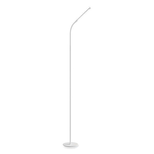 Safco Resi Led Floor Lamp, Gooseneck, 60" Tall, White