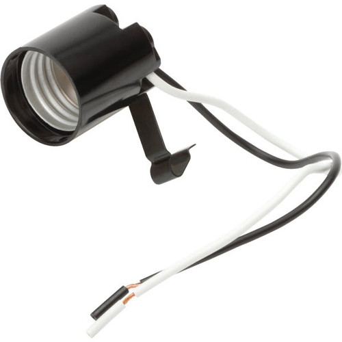 Satco Medium Base Socket Adjustable Key Phenolic Black Pack Of 6