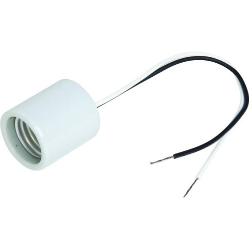 Satco Porcelain Keyless Electrical Socket, 1/8" Ips Hickey, Package Of 6