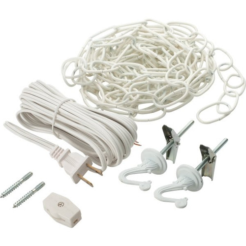 Satco White Ceiling Fan Swag Kit Pack Of 2