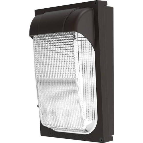 Lithonia Lighting 100-Watt LED Wall Pack Light With Adjustable Lumens, 5000k, Dark Bronze