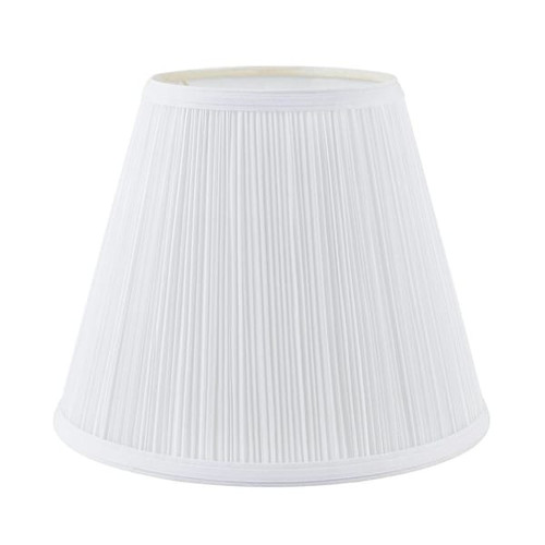 Round Mushroom Pleated Lamp Shade 6-1/4 X 11 X 9" White Pack Of 6