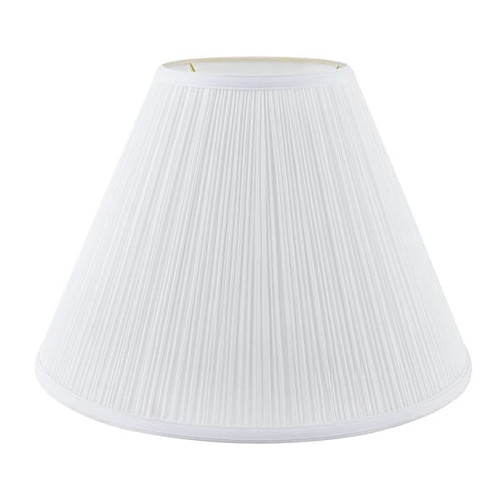 Round Mushroom Pleated Lamp Shade 7 X 17 X 12-1/2" White Pack Of 6