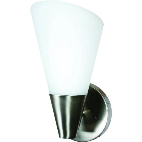 Seasons 5.25 In. 1-Light Incandescent Wall Sconce (Satin Platinum)