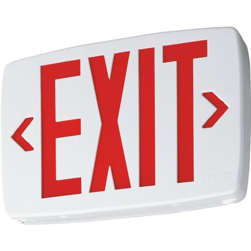 Lithonia Lighting Lqm Quantum 120/277v Red Universal Led Exit Sign