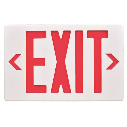 Maintenance Warehouse 120/277v Red LED Exit Sign With Battery Backup (6-Pack)