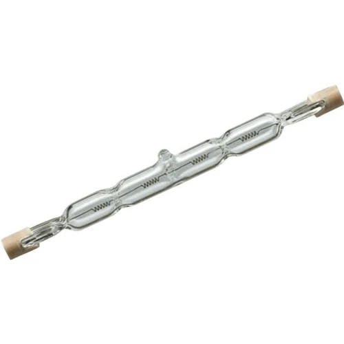 Philips Halogen Bulb, 500 Watt, T3, Double-Ended Base, Clear