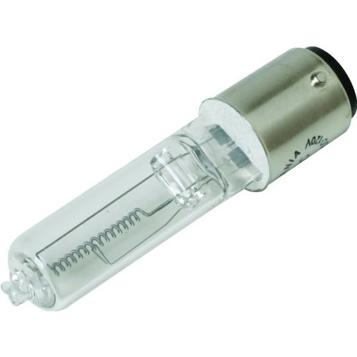 Halogen Bulb, 100 Watt, T4, Bayonet Base, Clear