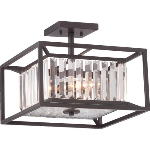 Cordelia Lighting Linares Incandescent Semi-Flush Mount Light
