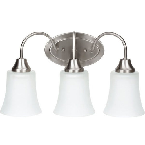 Generation Lighting Holman 18 In. 27w 3-Light Led Bath Vanity Fixture (Brushed Nickel)