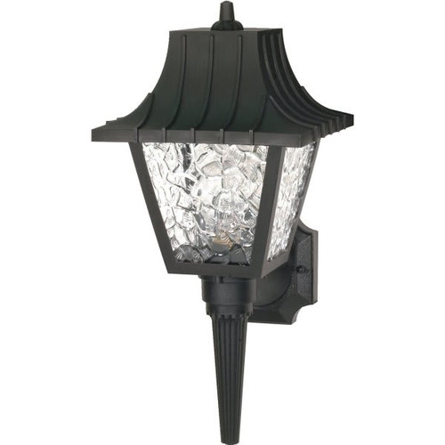 Satco Nuvo Mansard 8 X 17.5 In. 1-Light Outdoor Lantern (Black)