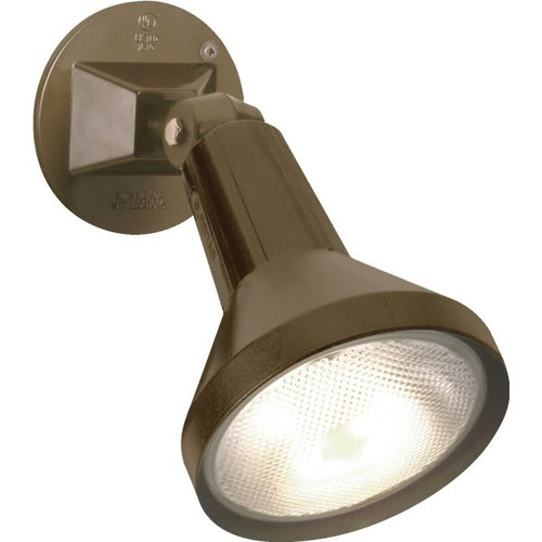 Satco Nuvo Bronze One-Light 8 Exterior Par38 Flood Light With Adjustable Swivel