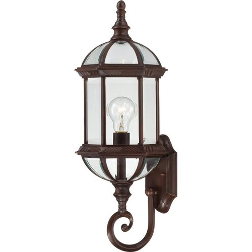 Satco Nuvo Boxwood 22 In. Incandescent Outdoor Wall Sconce (Bronze)