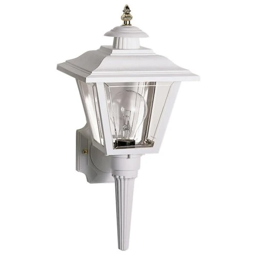 Satco Nuvo Brentwood 7.75 X 17 In. 1-Light Outdoor Lantern (White)