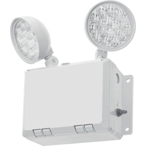 Lithonia Lighting 2-Light Gray Wet Location Ni-Cd LED Emergency Light Wltu LED