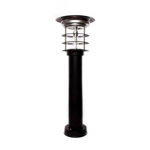 Gama Sonic Solar Led Bollard Pathway Light With Ez Anchor, Black, Package Of 2