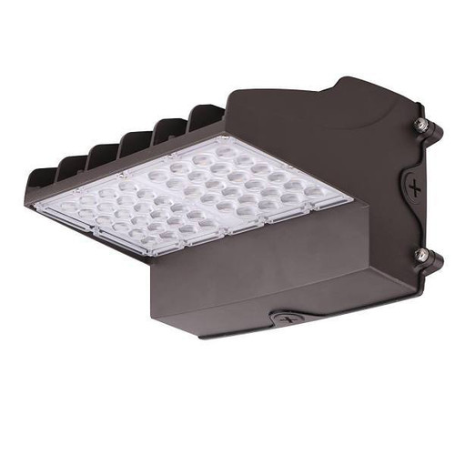 Eti 100 Watt 2600-8280 Lumens Integrated Led Bronze Wall Pack Light 120-277 V